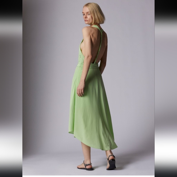 Equipment Dresses & Skirts - Alejandra Midi Silk Dress By Dress The Population, Pistachio Green, Size 0, NWT